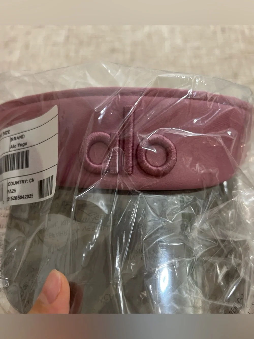 Alo yoga pink wild rose visor